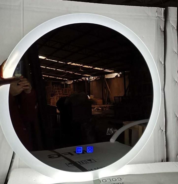 Wall Mounted 5mm LED Glass Bathroom Silver Smart LED Mirrors with More Optional Function Home Hotel Decoration