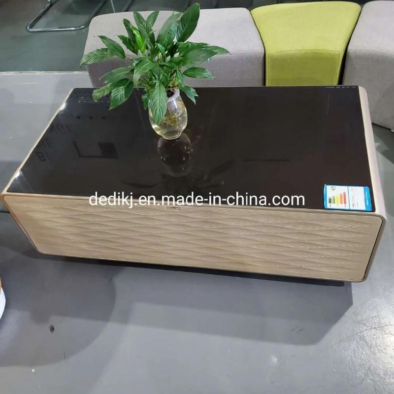 Mobile Tea Table with Fridge Smart Multi Function Coffee Table Smart Mini Bar Fridge 