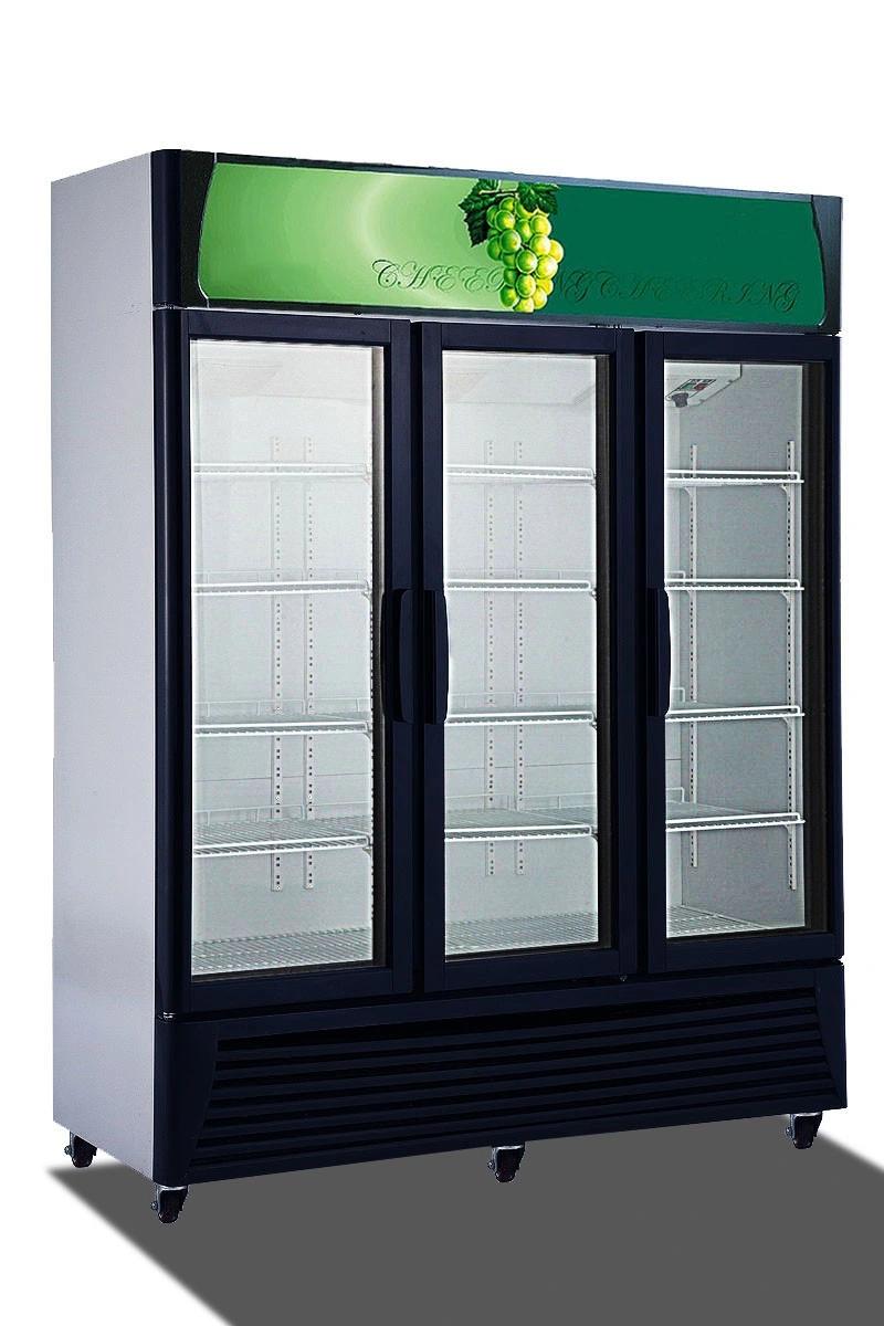 Refrigerated Vertical Beverage Drink Display Cabinet