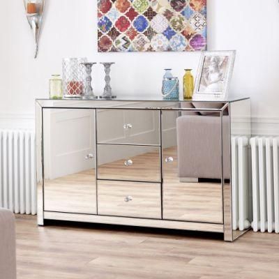 High Quality HS Glass Home Furniture Small Chest of Drawers