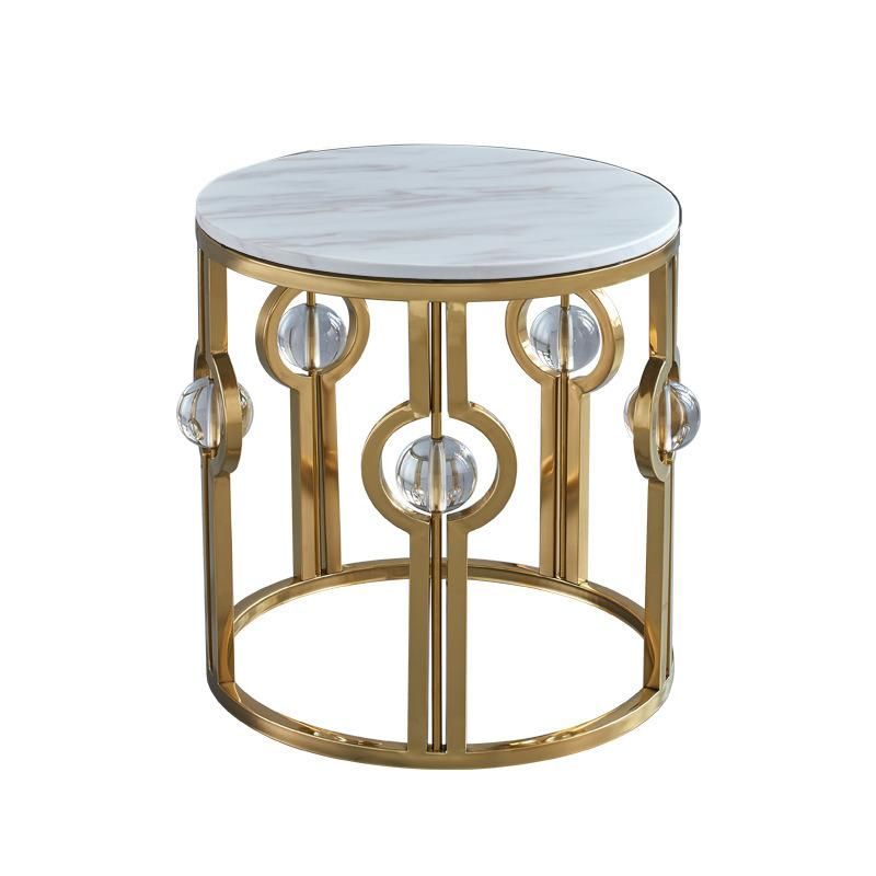 Factory Direct Sales Stainless Steel Glass Side Table