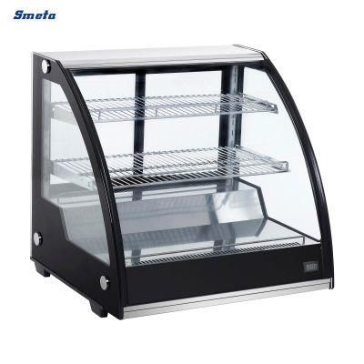Ventilated Cake Curved Glass Door Cooler Display Chiller Showcase Price