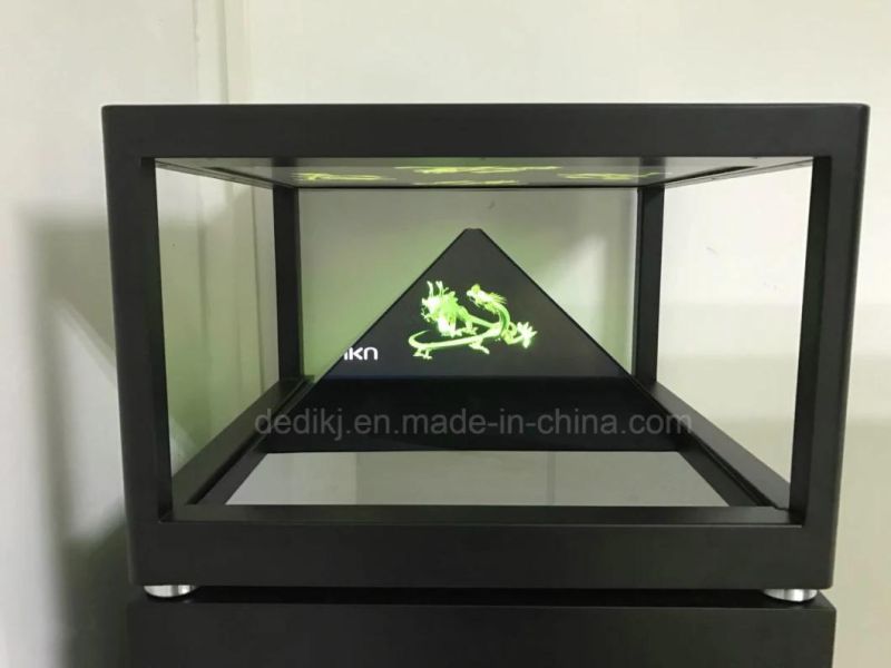 Dedi High Quality 3-Sided Hologram Pyramid Display Showcase