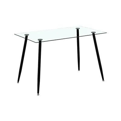 Simple Style Home Dining Room Furniture Tables Dining Transparent Glass Round Dining Table Coffee Table