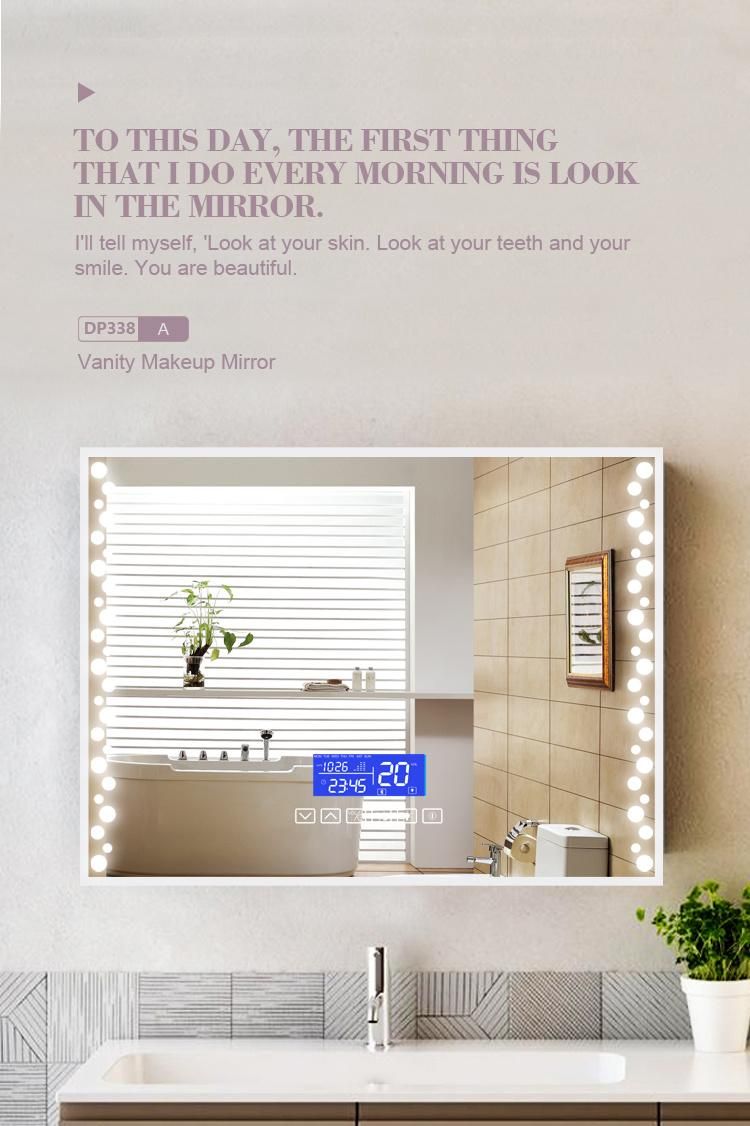 High Definition Smart Mirror Glass Mirror Anti-Fog Mirror for Bathroom