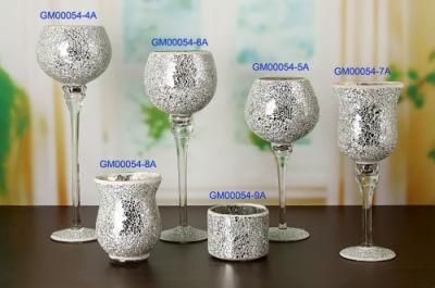 Boshan Candle Holders Color Glass Mosaic with Handmade Candle Holders for Wedding Dinner Hom