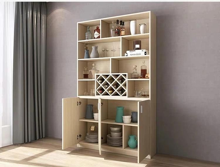 Top Quality Home Furniture Book Case MDF Bookshelf with Glass Door