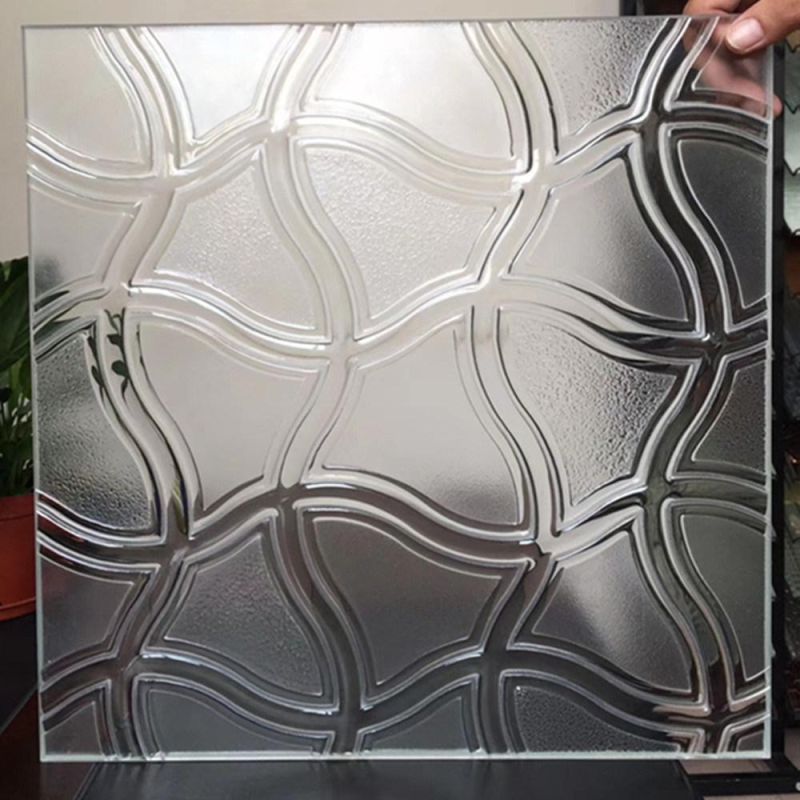 Wall Decor Glass with Hot Melt Technics for Wall Decor (MR-SJ-1004)