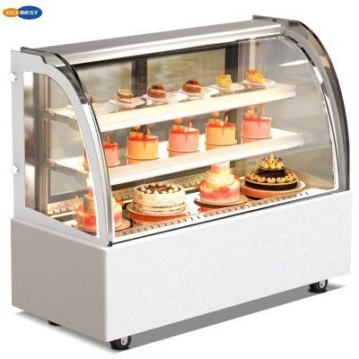 Cupcake Bread Pastry Cooling Showcase Marble Based Cake Display Cabinet Cake Showcase