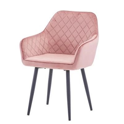 Modern Style Hotel Home Restaurant Furniture Velvet Furniture Fabric Dining Chair