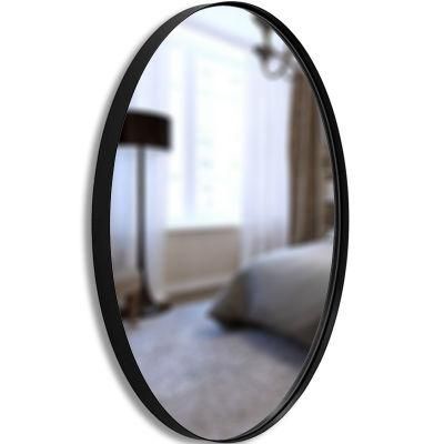 Bathroom Hanging Wall Black Framed Mirror Above Desk