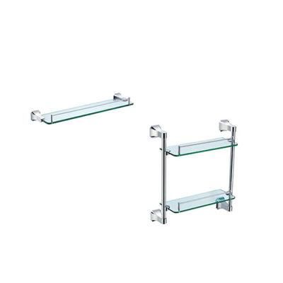 Wall Mounted Bath Rack Bathroom Accessories Glass Shelf