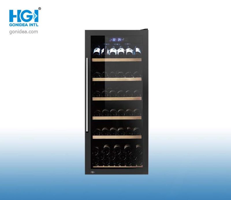 137 Bottles Single Glass Door Wine Cooler Storge Showcase Jc-380la2fb-C1