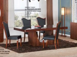MDF Dining Room Glass Dining Table Set and Chair Tempered Glass Desk Modern Home Furniture