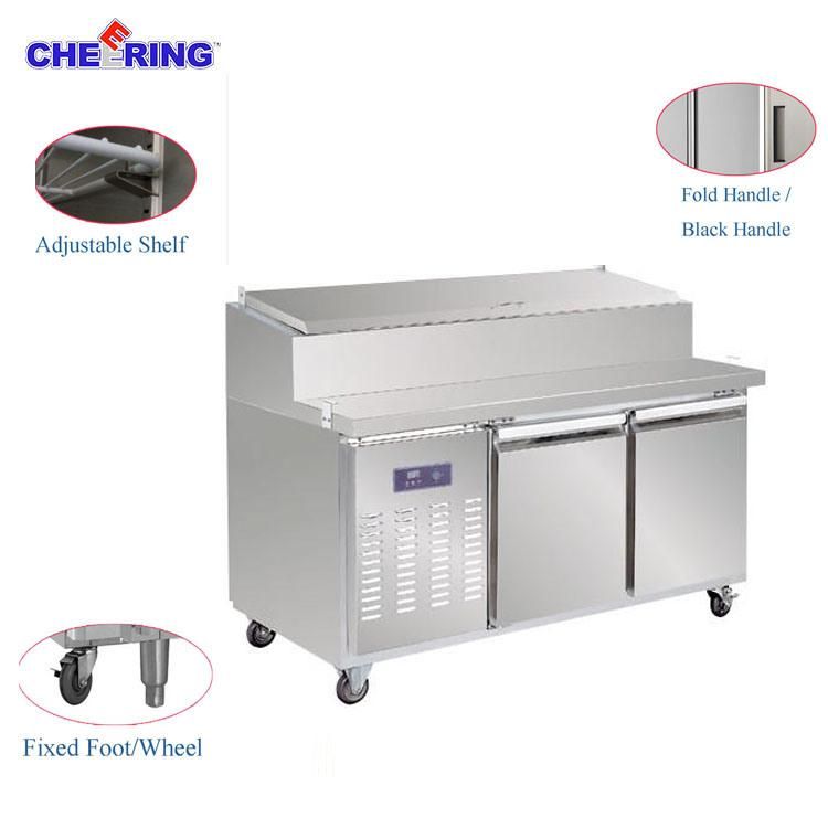 Cheering Commercial Stainless Steel Glass Door Refrigerated Worktable (WMG1)