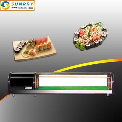 High Efficiency Refrigerated Sushi Display Cooler Showcase
