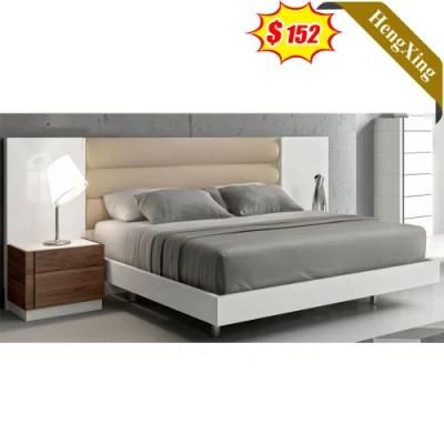 Hotel Furniture Bedroom MDF Wooden Wardrobe Cabinet Single King Size Bed