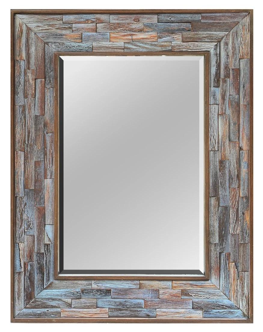 Wooden Bath Wall Mirror Frame Design Ol190419