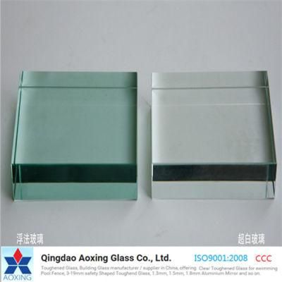 Made in China 3mm High Transmittance Transparent Flat Float Glass