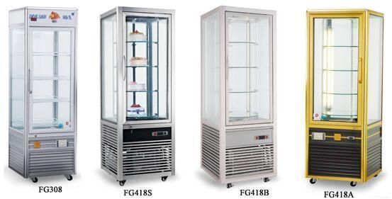 828L Aluminium Frame All-Sides Glass Multi Cake Showcase Display Fridge