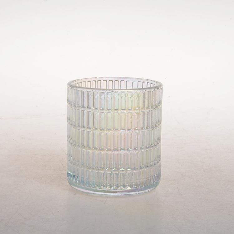 Wholesale Factory Price Customized Round Shape Empty Clear Glass Tea Light Candle Holder