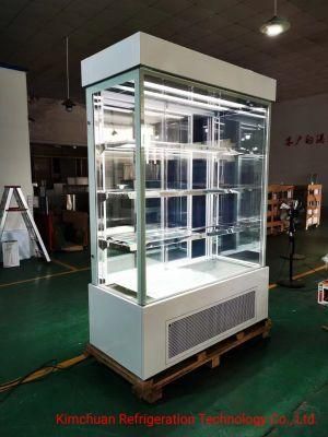 Embraco Compressor R290A Display Chiller Fridge 1500L Glass Door Refrigerator Cake Showcase Chocolate Showcase