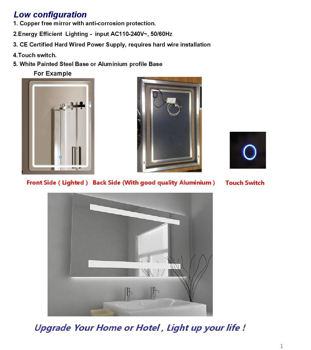 LED Mirror Bluetooth Music Bathroom Vanity Mirror Light Glass Mirror with Ce Certifications