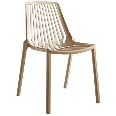 Modern Chairs Outdoor Banquet Stool White PP Plastic Chair Home Dining Furniture Restaurant Dining Chair for Garden