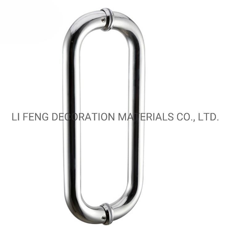 Stainless Steel Glass Door/Shower Door Circular Pipe Handle for Door Hardware