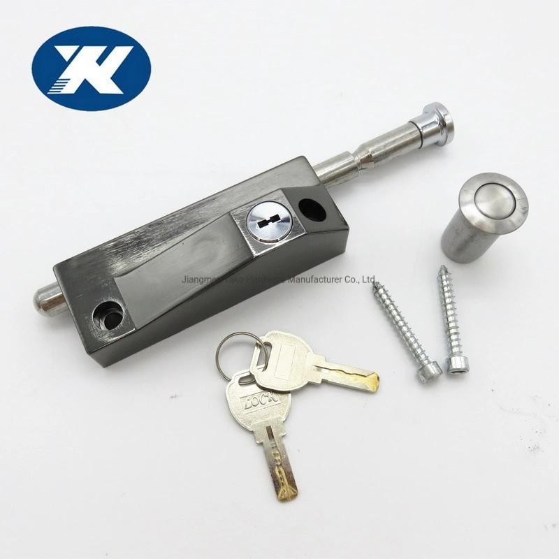 Zinc Alloy Mortise Bottom Pivot Rotate Glass Door Lock