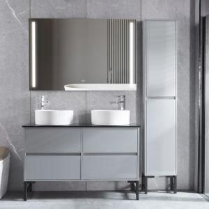 Modern Bathroom Vanity Luxury Wash Basin Bath Bathtub Balcony Wash Basin and Laundary Castle Door Bathroom Cabinet Vanity