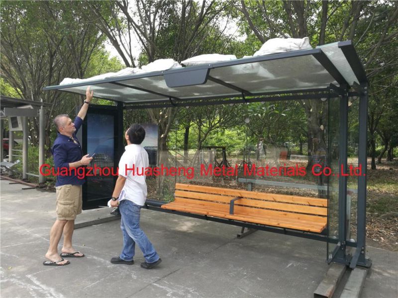 Bus Shelter with Metal (HS-BS-B026)