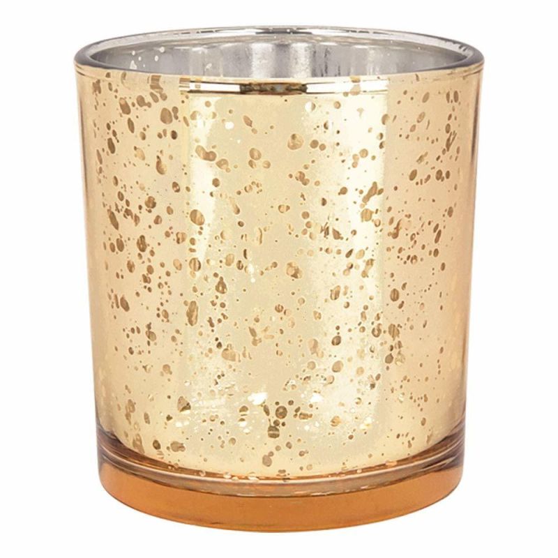 Vss Amazon Top Sale Gold Mercury Tealight Glass Candle Holders for Decoration