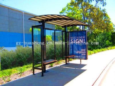 Bus Shelter with LED Light Box