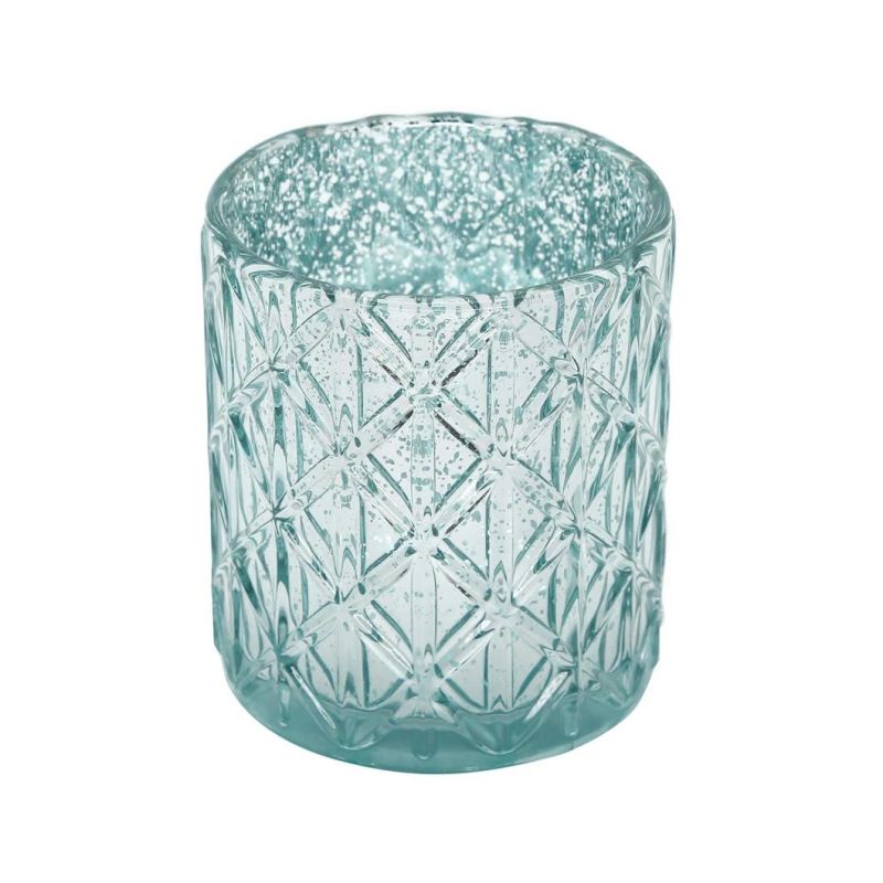 Glassware Clear Square Glass Candle Holder Candle Jar Candle Holders