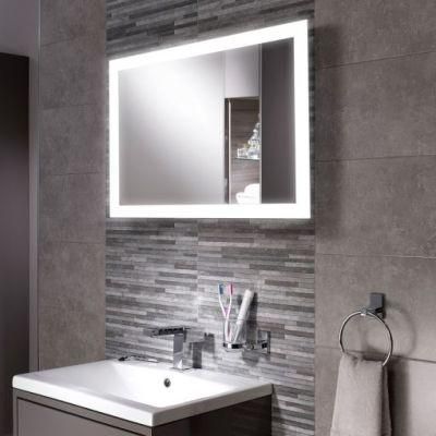 Wall Mounted Decorative LED Motion Sensor Illuminated Bathroom Mirror