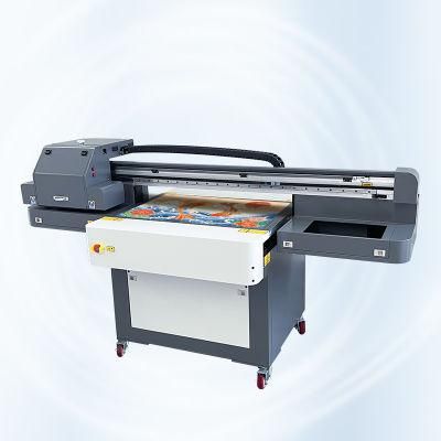 Ntek 60*90cm 3heads 3D Effect Flatbed Digital Inkjet UV Printer with White and Varnish