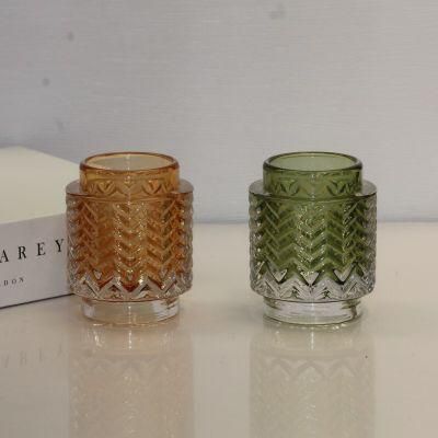 Wholesale Luxury Empty Glass Candle Jars, Glass Candle Container, Glass Candle Stick for Aromatherapy Oil, Candle Making