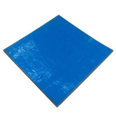 Cork Separator Pads with Self-Adhesive PVC Foam for Glass Protecting Glass Protection Adhesive Cork with Blue Liner- 16*16*3+1mm