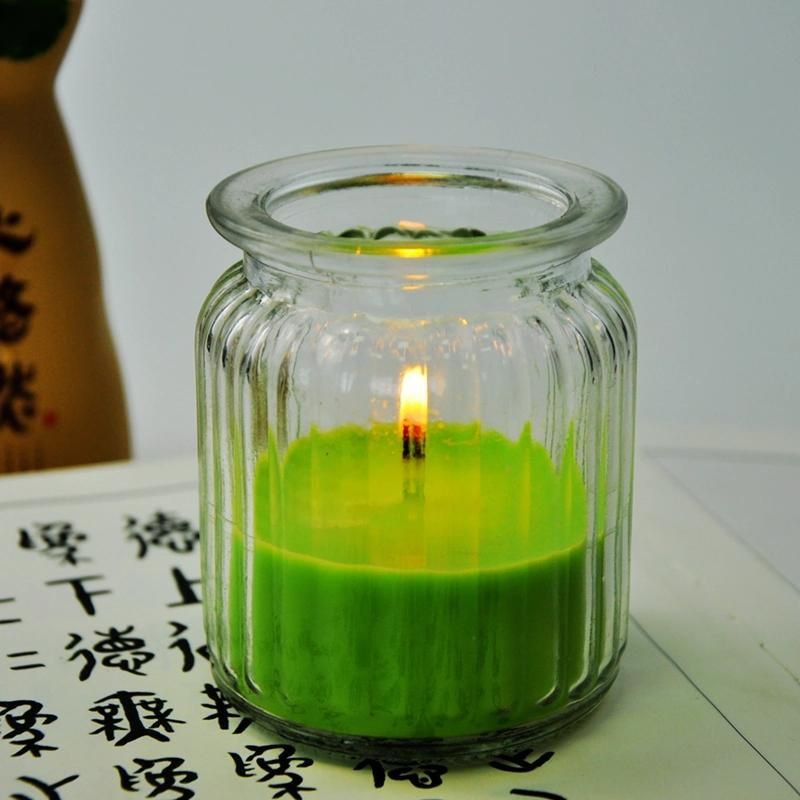Round Air Purification Glass Candle Holders for Home