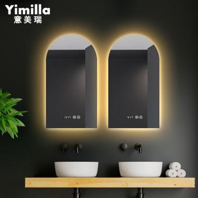 Double Basin Mirror Glass LED Light Bathroom Mirror