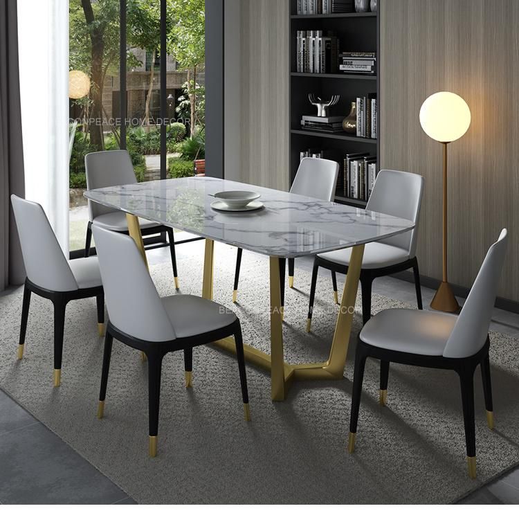 Modern Large Granite Artificial Marble Dining Table