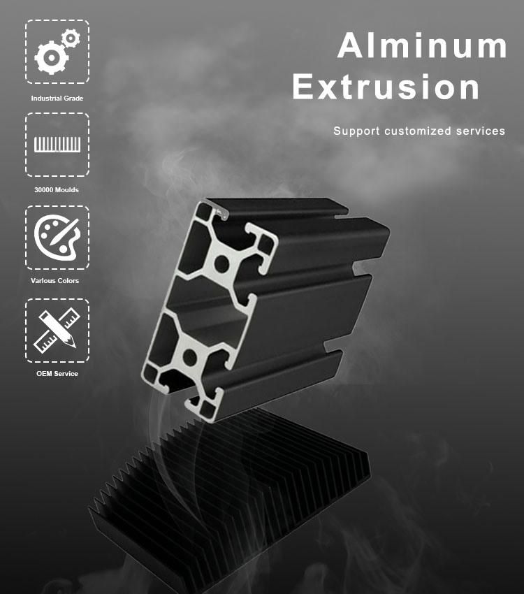 Aluminium Extrusion Profile Cabinet Handle Customized Shape and Various Surface Treatment