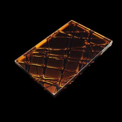 Wall Decor Glass with Hot Melt Technics for Wall Decor (MR-SJ-1004)