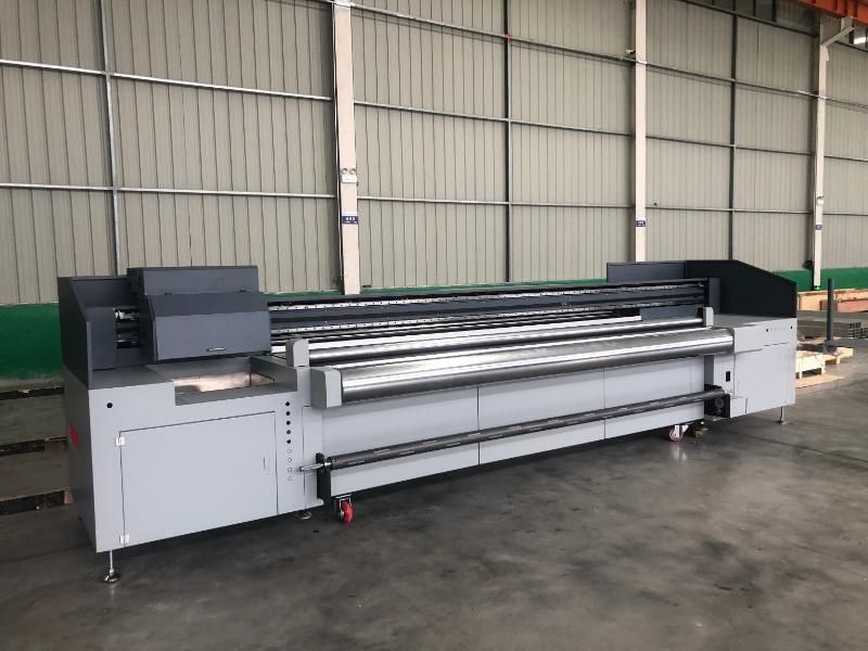 New Yc3200hr UV Hybrid Flatbed Printer with Roll to Roll on Wood