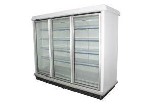 Supermarket Glass Door Multiceck Refrigerated Vertical Freezer Showcase with Mist Free