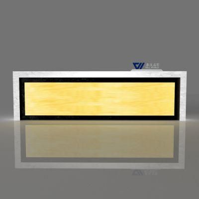 Artificial Stone Night Club Furniture LED Lighting Bar Counter