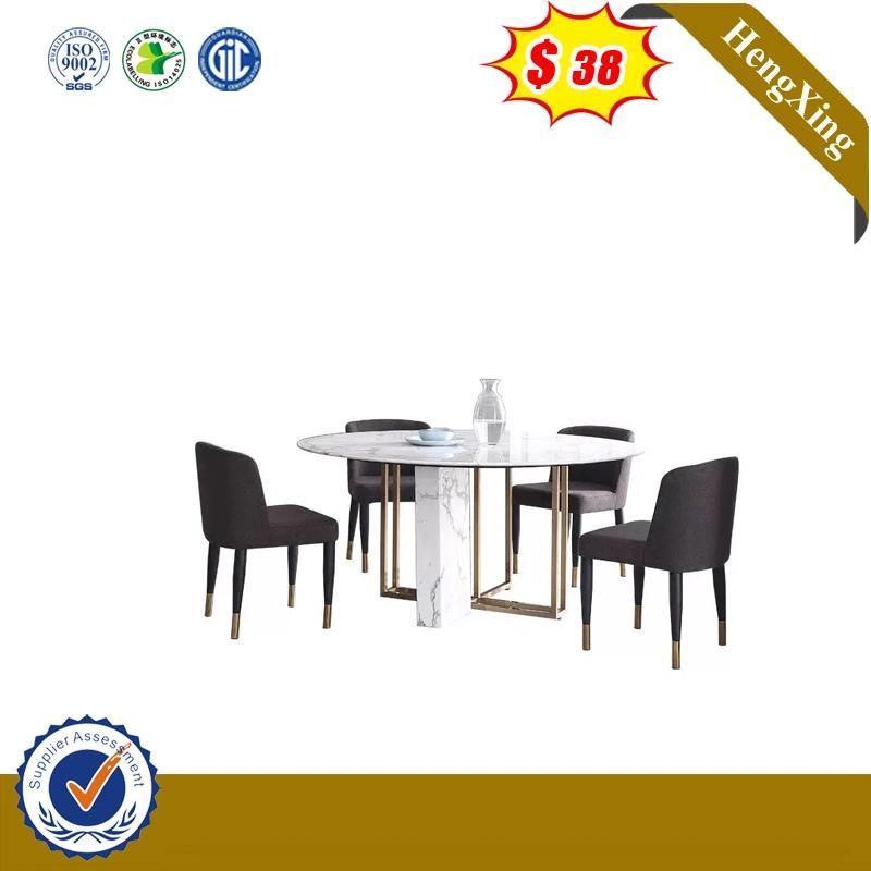 Italian Style Marble Dining Table Set Coffee Table with Marble Leg