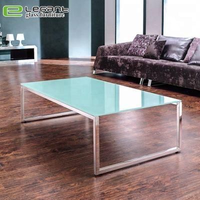 Modern Living Room Rectangle Glass Coffee Table Center Table