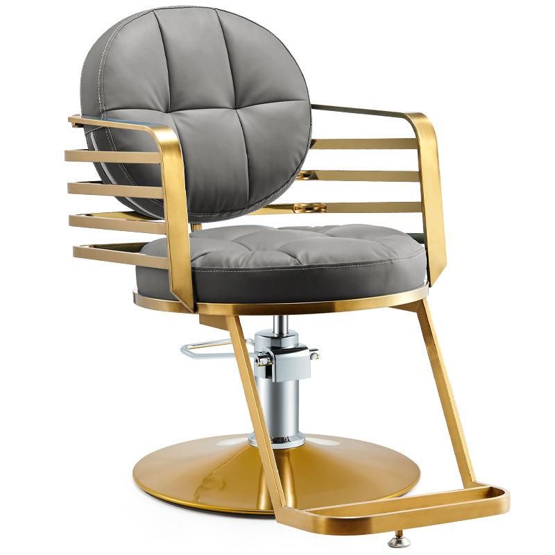 Hl-7248A Salon Barber Chair for Man or Woman with Stainless Steel Armrest and Aluminum Pedal